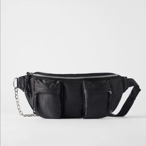 Zara satin effect cross body bag